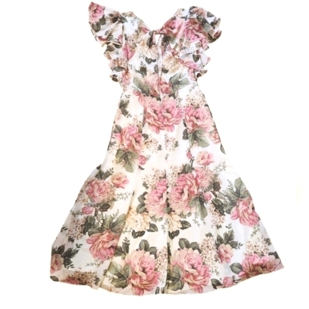 DIVINE HERITAGE FLORAL‎ MIDI DRESS XS - Picture 4 of 12